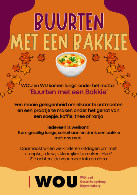 Buurten met een bakkie wijkraad Oosterhoogebrug Ulgersmaborg